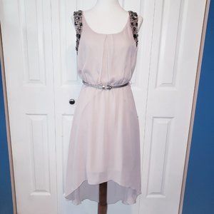 ❤️ 2/$25… Champagne colored dress with jewel accents